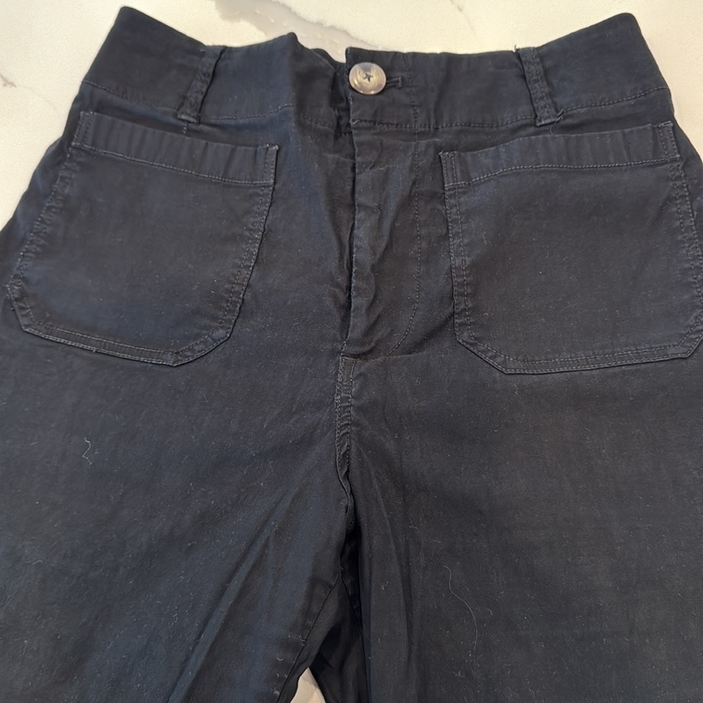 MAEVE Anthropologie The Colette Wide-Leg Cropped
Pants 30p Black - Picture 4 of 13